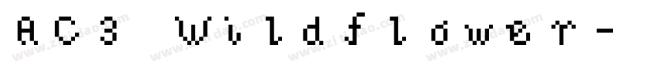 AC3 Wildflower字体转换